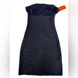 COMMANDO Women's Black Two-Faced Tech Strapless Shaping Slip shapewear NWT